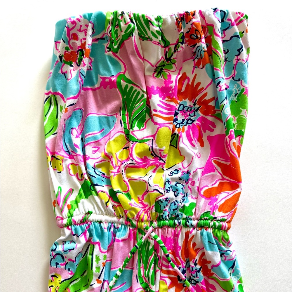 Lilly Pulitzer Multicolored Strapless Sundress Resort Wear - Picture 10 of 10